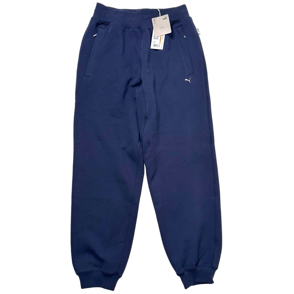 PUMA Mens MMQ Sweatpants Zip Pockets‎ Navy Blue Sz S